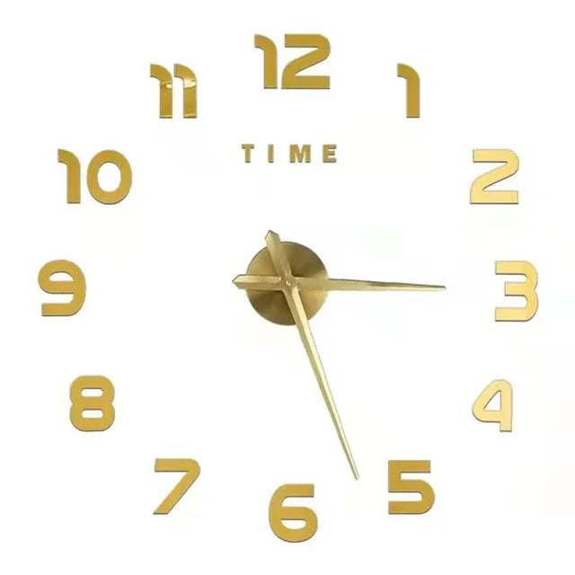 Large 3D Wall Clock Luminous Classic Wall Clocks DIY Digital Clock Wall Watches Stickers Silent Clock for Home Living Room Table