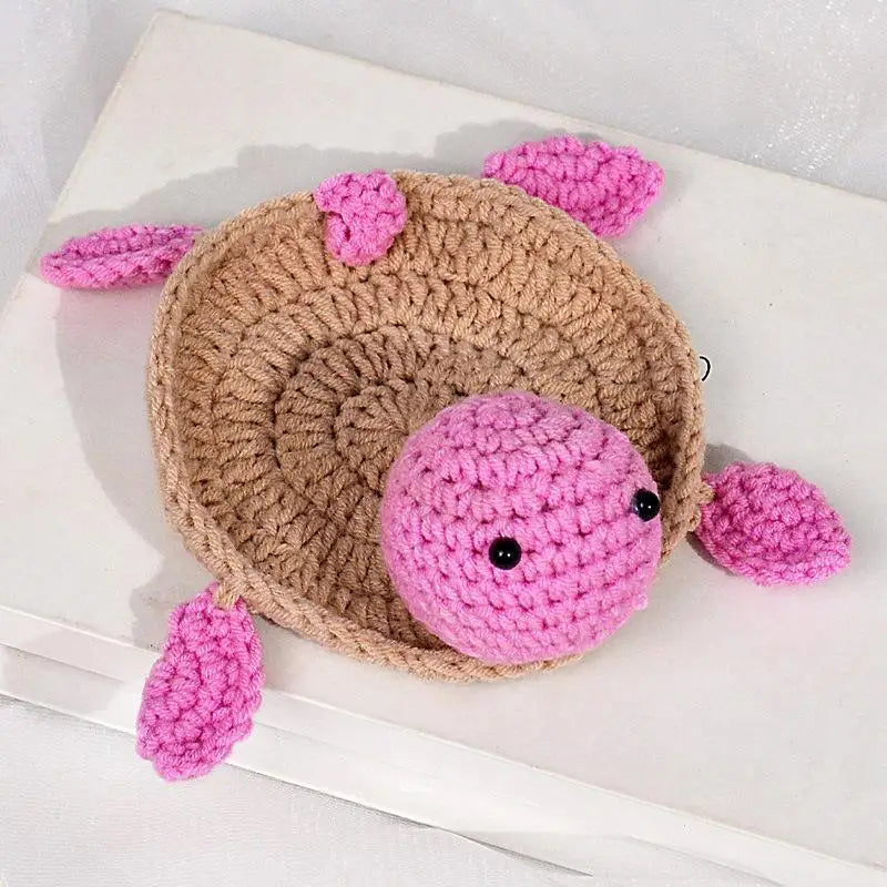 Handmade Crochet Turtle Coaster, Fun Animal Mug Rug, Creative Knitting Housewarming Gift, Home Decor, Gift For Daughter, Mom