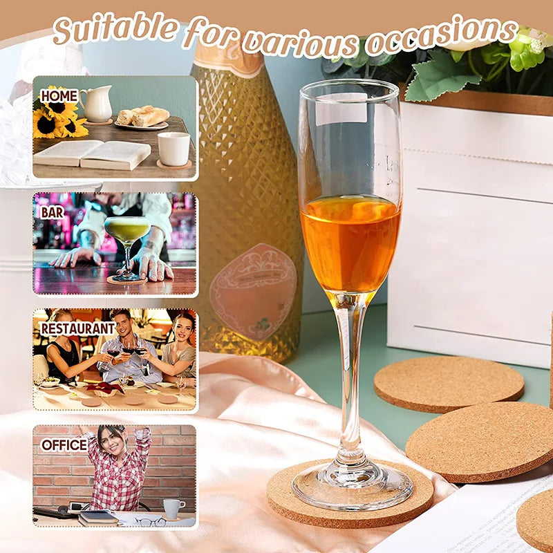 Cork Coasters Table Coasters for Coffee Cup Coaster Aesthetic Coasters for Drinks Bottom for Drinking Cup