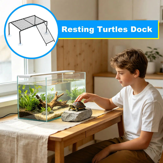 Turtle Drying Land Turtle Tank Decoration Sun Land Climbing Resting Platfor m For Terrapin Salamanders Crabs Tortoise - Unique Finds Market LLC