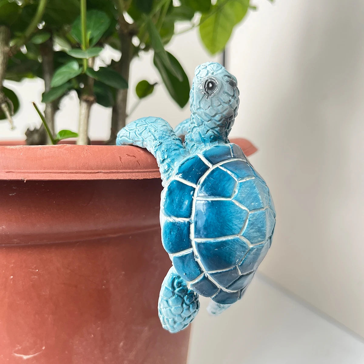 1Pc Small Turtle Resin Decoration, Coastal Home Theme, Christmas Gift for Mom, Turtle Statue Decorative Craft, Coastal Beach Decoration, Home Office Decor