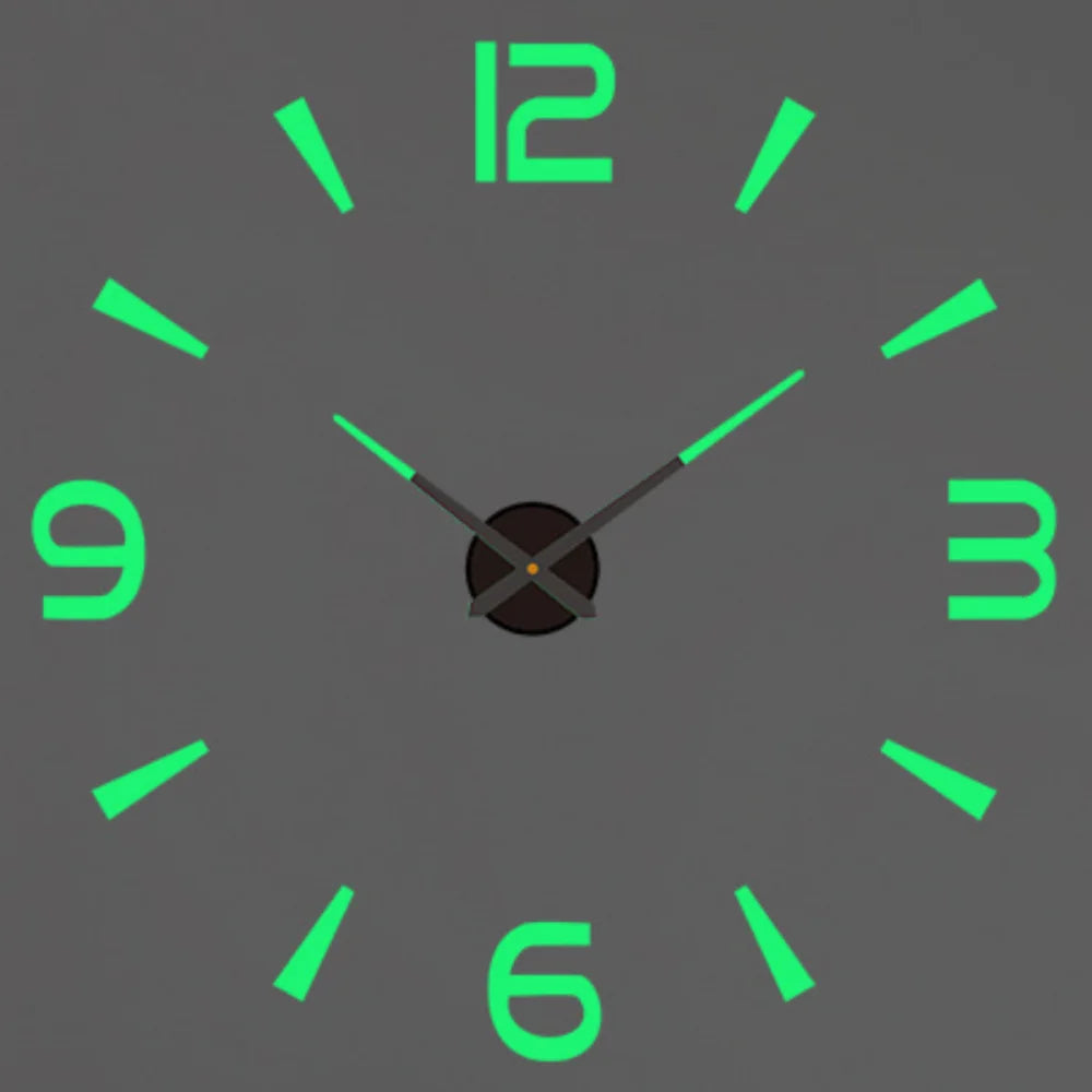 2026 Modern Design Large Wall Clock 3D DIY Quartz Clocks Fashion Watches Acrylic Mirror Stickers Living Room Home Decor Horloge