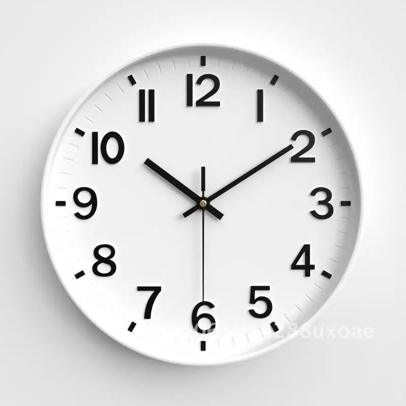 Living Room Clock, Modern Minimalist Home Clock, Bedroom Silent Wall Clock, Circular Quartz Clock 30cm