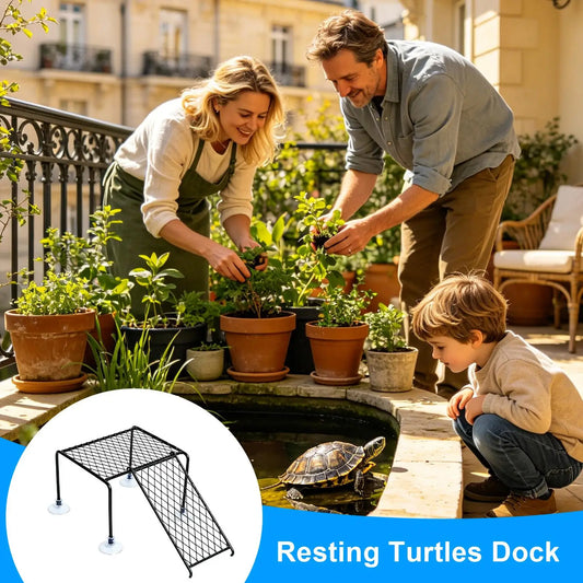 Turtle Drying Land Turtle Tank Decoration Sun Land Climbing Resting Platfor m For Terrapin Salamanders Crabs Tortoise - Unique Finds Market LLC
