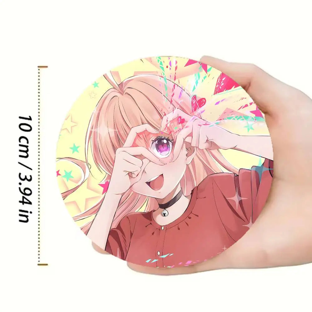 Nico Wakatsuki W-Witch Watch Heat-Resistant Pine Coasters Lightweight Sturdy for All Drinkware Easy to Clean