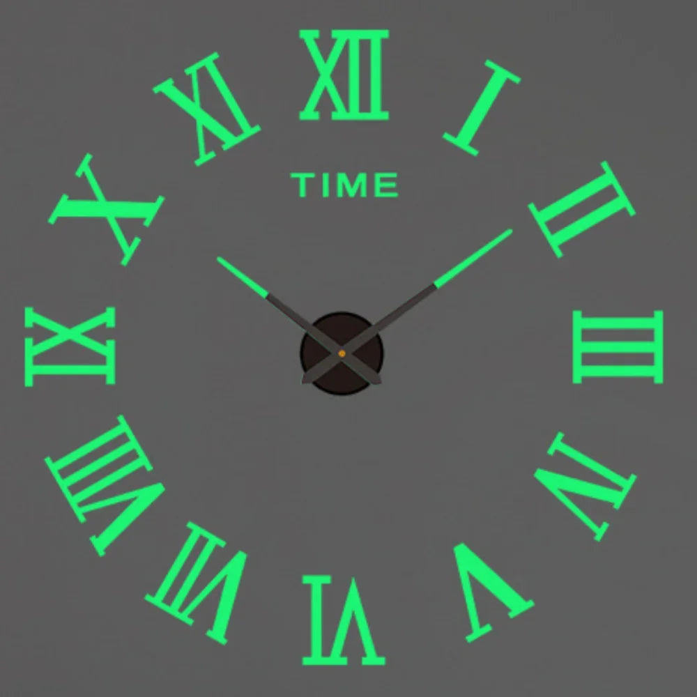 2026 Modern Design Large Wall Clock 3D DIY Quartz Clocks Fashion Watches Acrylic Mirror Stickers Living Room Home Decor Horloge