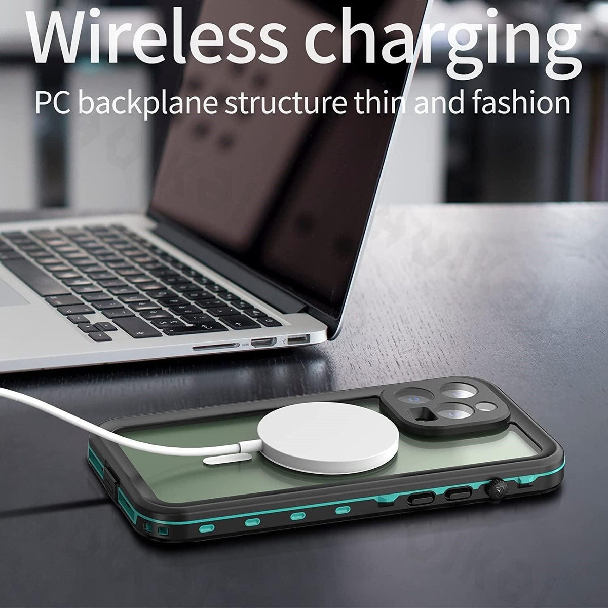 Waterproof Case For iPhone 14 Pro Max 14 Pro iPhone 13 Pro Max Protector Full Body Protective Dustproof Magnetic Phone Case Waterproof 360 Degree All-Round Protection with Built-in Screen Protector Outdoor Transparent  Shockproof Case