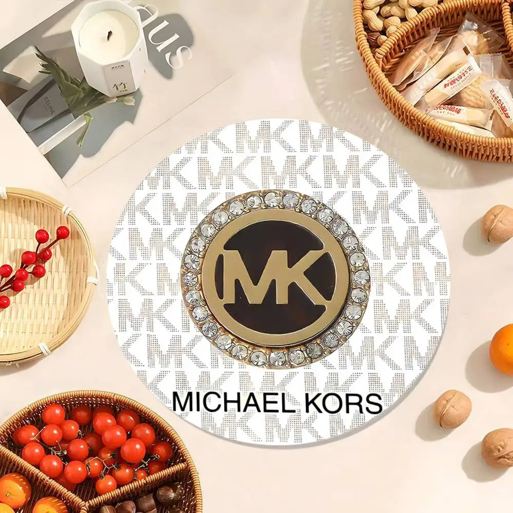 M-Michaels-Fashion-Kors Coasters 10cm Round Wooden Suitable For Drinks Tea Coffee Home Gift Choice Holidays