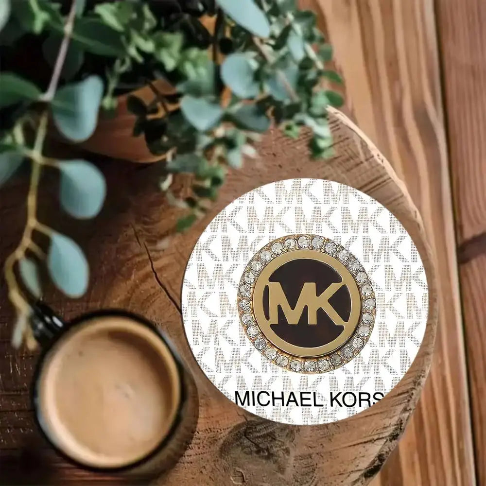 M-Michaels-Fashion-Kors Coasters 10cm Round Wooden Suitable For Drinks Tea Coffee Home Gift Choice Holidays