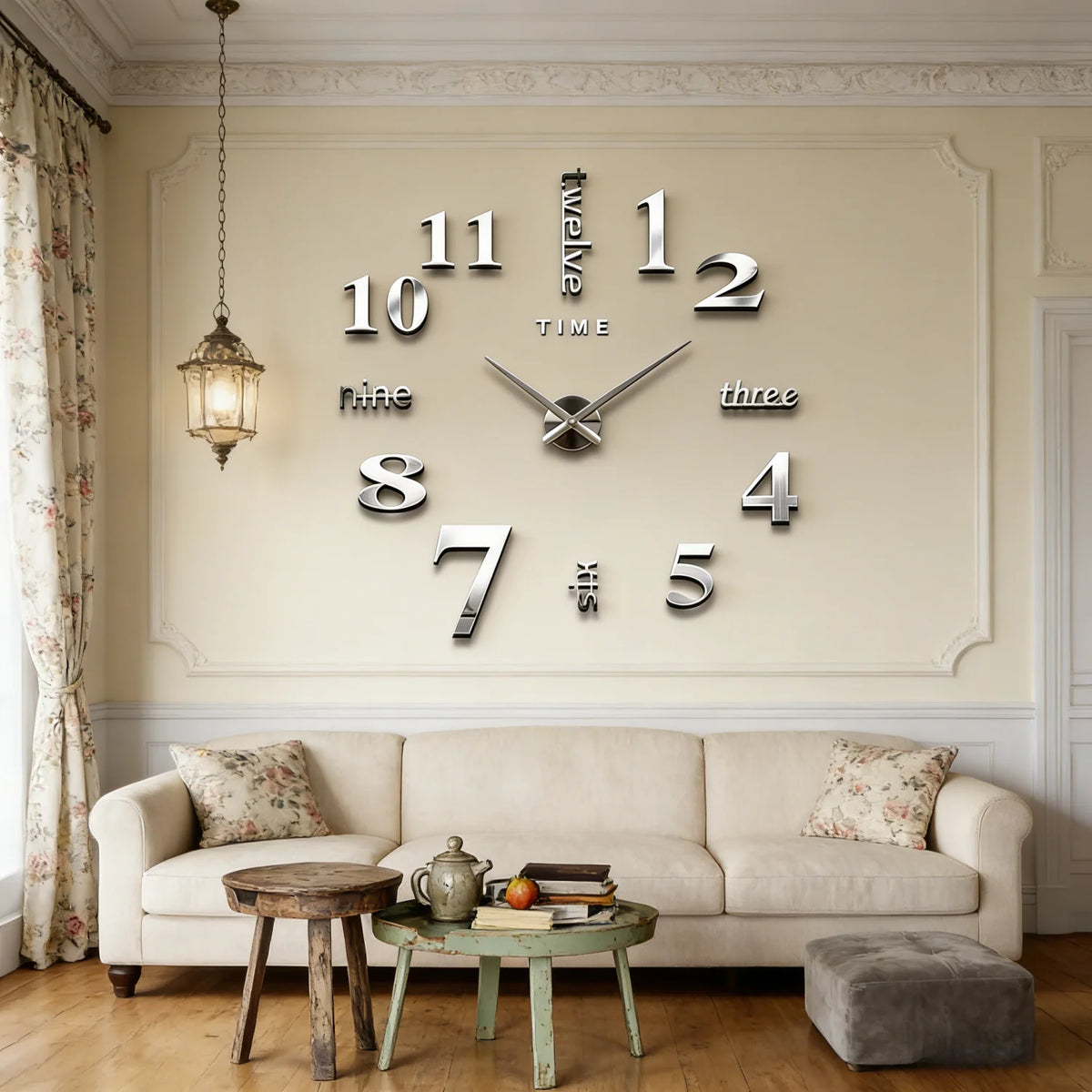 NEW Modern Design Large Wall Clock 3D DIY Quartz Clocks Fashion Watches Acrylic Mirror Stickers Living Room Home Decor Horloge