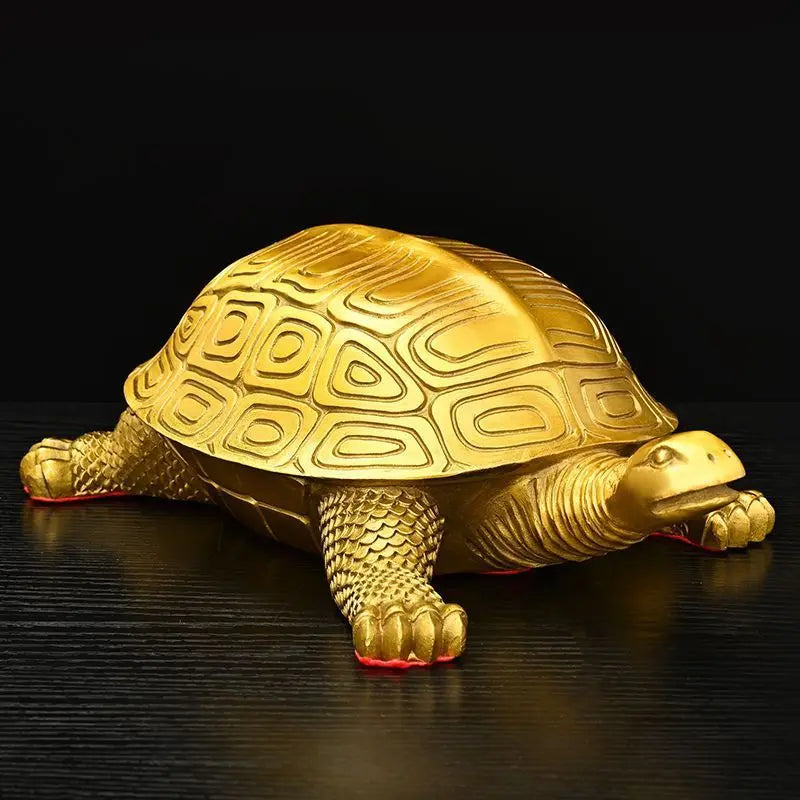 Feng Shui Copper Turtle Ornament Dragon Turtle Birthday Gift Craft Decoration