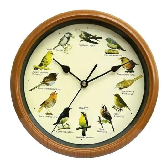 Bird Wall Clock Bird Clock with Sound,that Sings on Hour Decorative Clock Hanging Clock Decor for Home Living Room Decoration - Unique Finds Market LLC