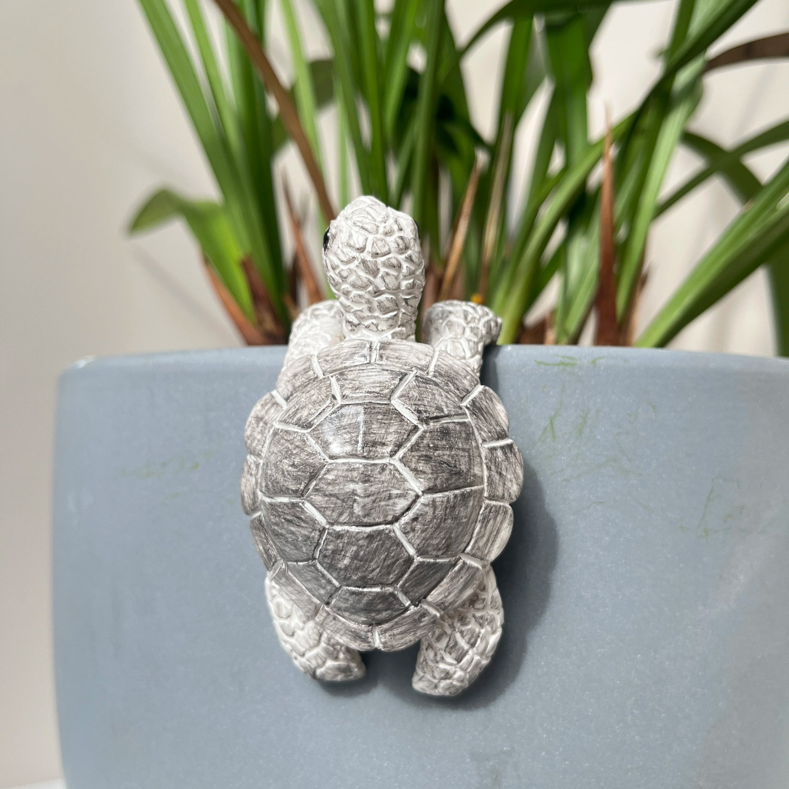 1Pc Small Turtle Resin Decoration, Coastal Home Theme, Christmas Gift for Mom, Turtle Statue Decorative Craft, Coastal Beach Decoration, Home Office Decor