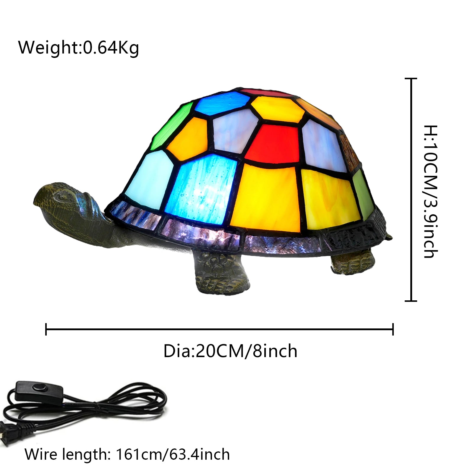 Turtle Night Light, Sea Turtle Gifts, Cute Stained Glass Animal Desk Lamps Kids' Bedroom Decor, Gift for Children, Birthdays