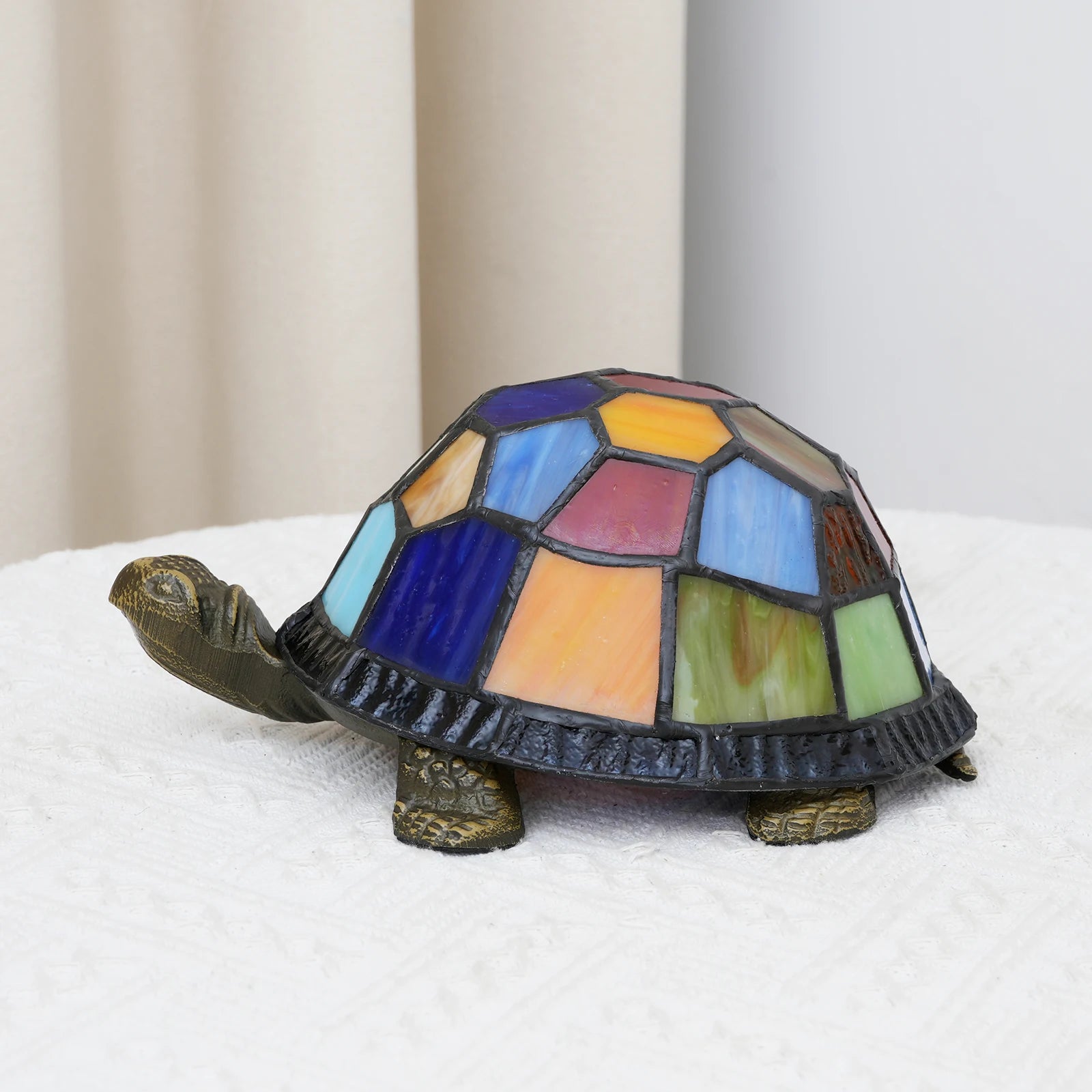 Turtle Night Light, Sea Turtle Gifts, Cute Stained Glass Animal Desk Lamps Kids' Bedroom Decor, Gift for Children, Birthdays
