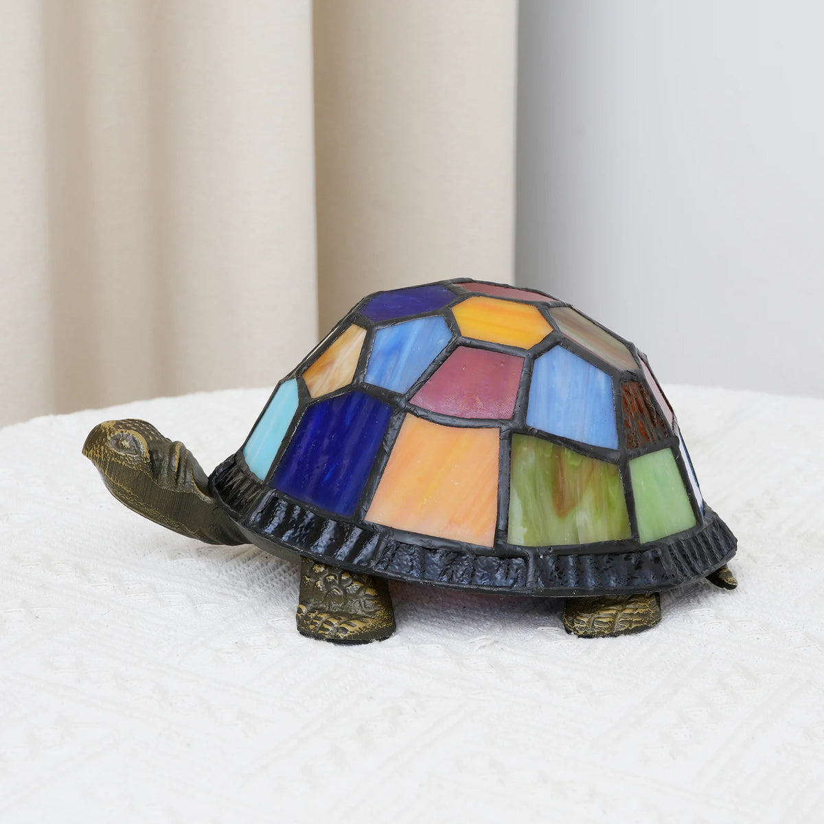 Turtle Night Light, Sea Turtle Gifts, Cute Stained Glass Animal Desk Lamps Kids' Bedroom Decor, Gift for Children, Birthdays