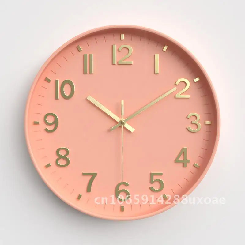Living Room Clock, Modern Minimalist Home Clock, Bedroom Silent Wall Clock, Circular Quartz Clock 30cm