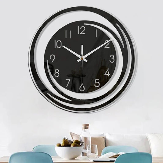Simple Style Wall Clock Acrylic Living Room Home Decor Digital Clocks Modern Design Swinging Pendulum Bedroom Ornament - Unique Finds Market LLC