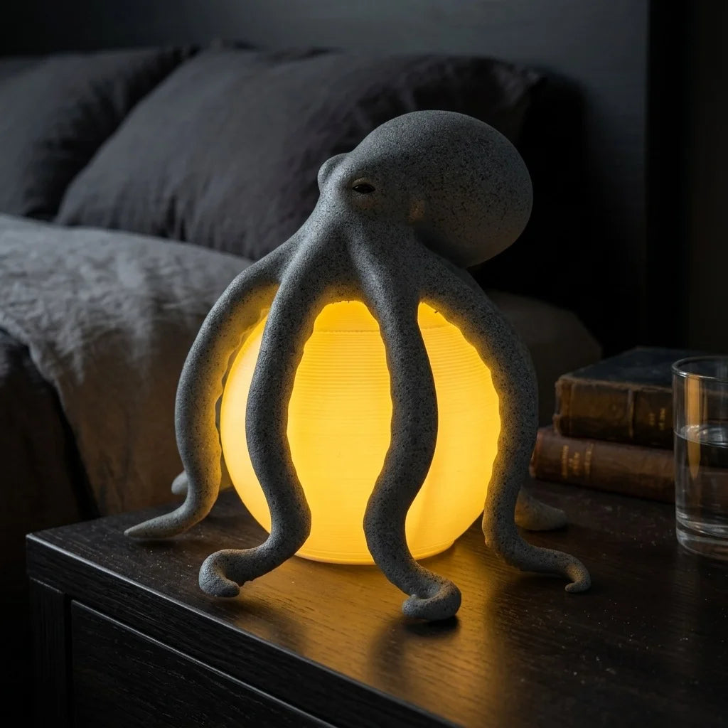 Octopus Ocean Table Lamp 3D Led Bedside Lamp Bedroom Decoration Lights Led Nightlights Sleeping LED Jellyfish Lamp