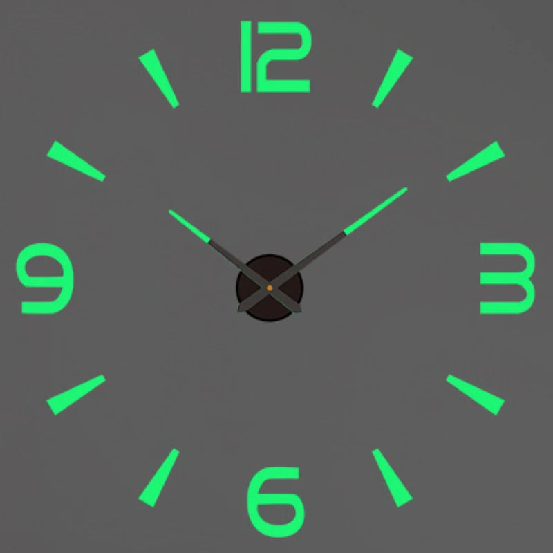 2D/3D Large Roman Numeral Acrylic Mirror Wall Clock Sticker Fashion DIY Quartz Clocks Watch Home Decoration Living Room Stickers