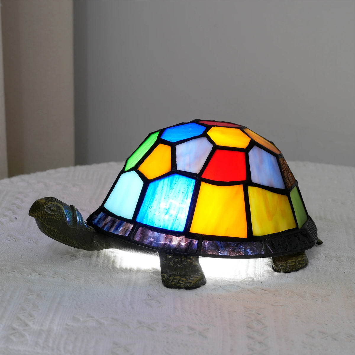 Turtle Night Light, Sea Turtle Gifts, Cute Stained Glass Animal Desk Lamps Kids' Bedroom Decor, Gift for Children, Birthdays