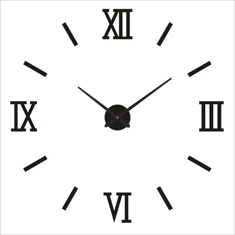 Large 3D Wall Clock Luminous Classic Wall Clocks DIY Digital Clock Wall Watches Stickers Silent Clock for Home Living Room Table