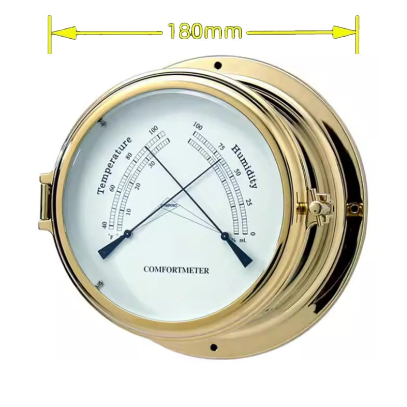 Nautical Brass Case Navigation Porthole Wall Clocks sailing items