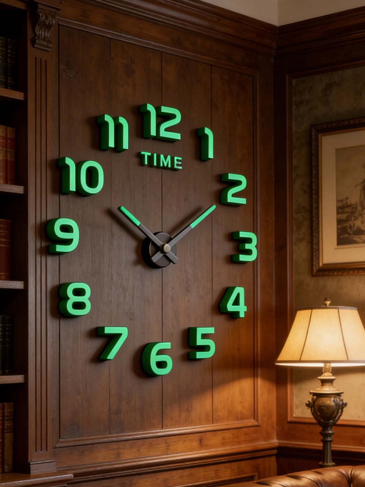 Large 3D Wall Clock Luminous Classic Wall Clocks DIY Digital Clock Wall Watches Stickers Silent Clock for Home Living Room Table
