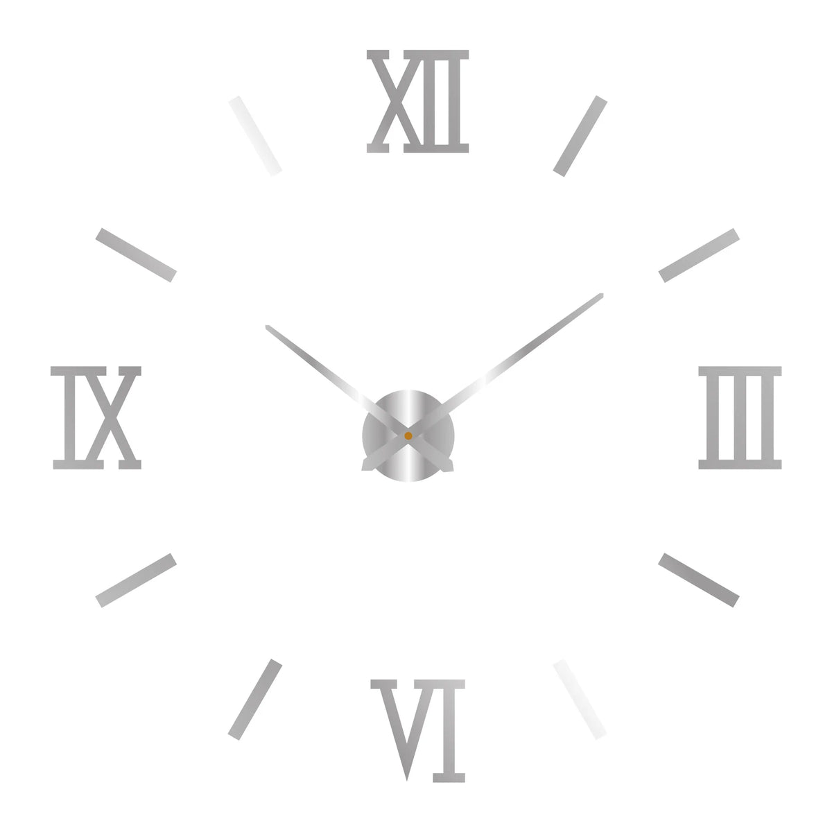 2D/3D Large Roman Numeral Acrylic Mirror Wall Clock Sticker Fashion DIY Quartz Clocks Watch Home Decoration Living Room Stickers