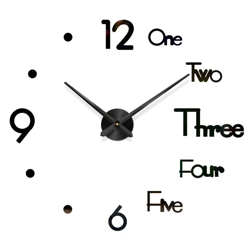 Large 3D Wall Clock Luminous Classic Wall Clocks DIY Digital Clock Wall Watches Stickers Silent Clock for Home Living Room Table