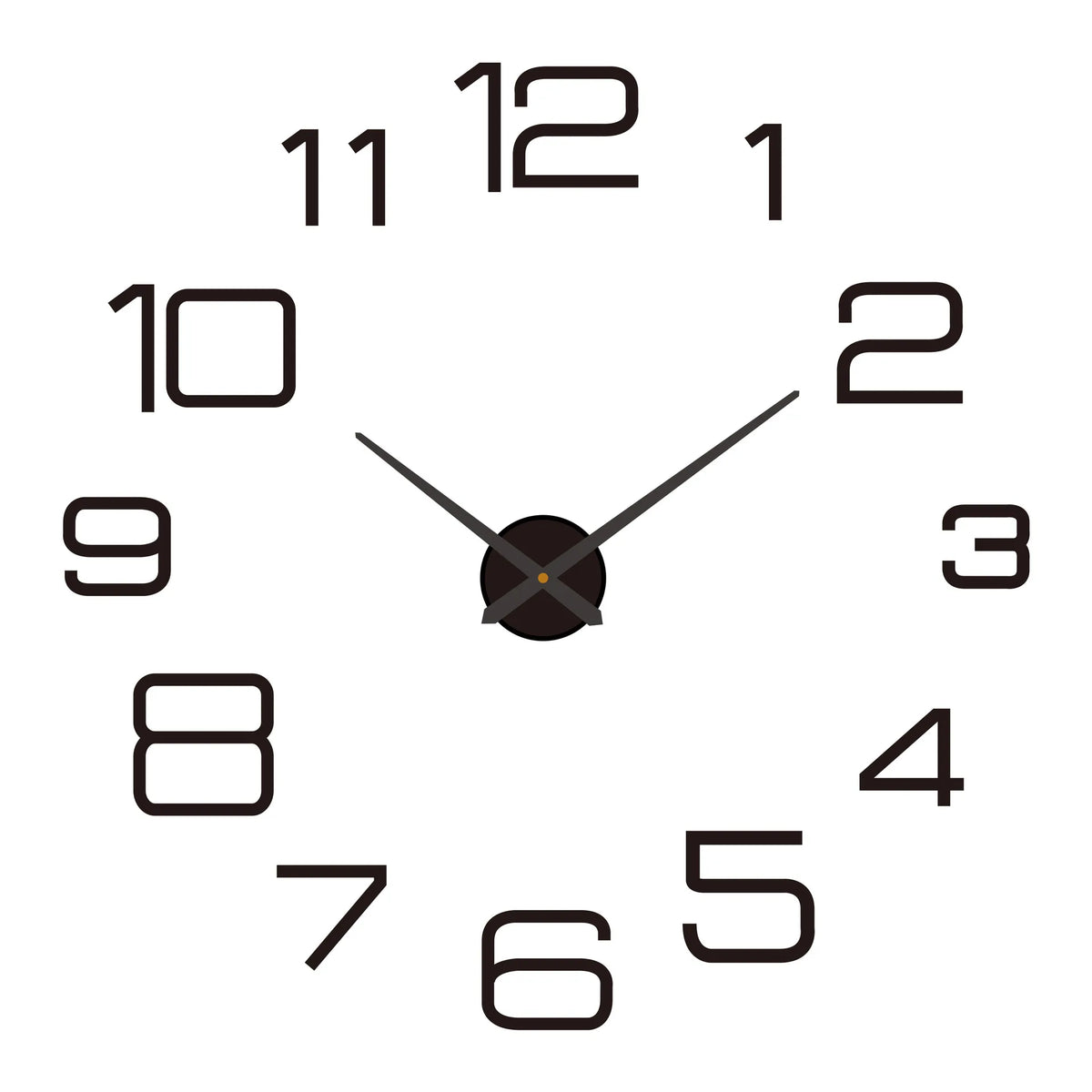 2D/3D Large Roman Numeral Acrylic Mirror Wall Clock Sticker Fashion DIY Quartz Clocks Watch Home Decoration Living Room Stickers