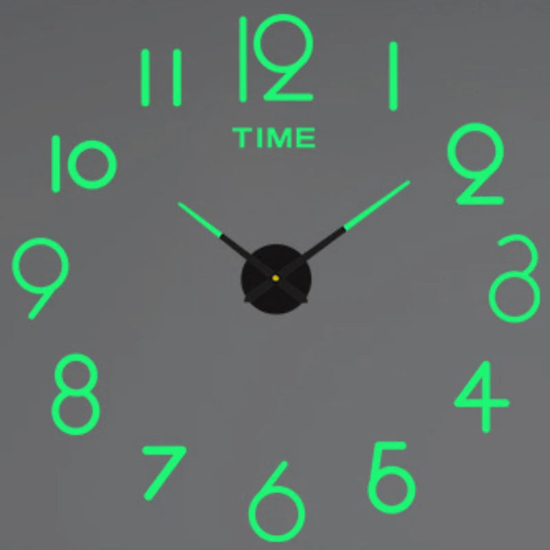2026 Modern Design Large Wall Clock 3D DIY Quartz Clocks Fashion Watches Acrylic Mirror Stickers Living Room Home Decor Horloge