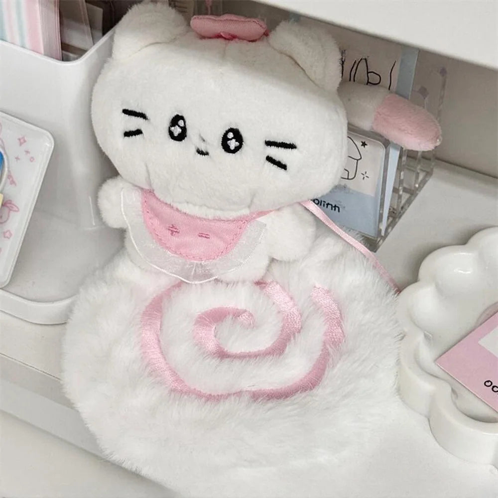 Cute Cartoon Coasters Pink Fish Board Plush Coaster for Girl's Heart Shooting Prop Thick Insulated Coaster Home Decoration Gifts