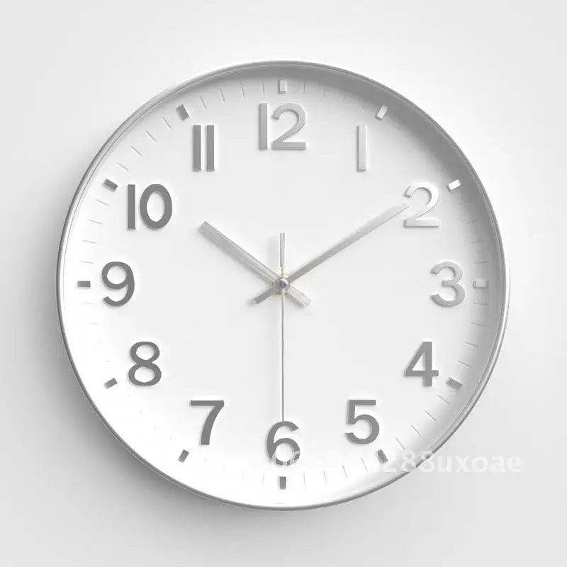 Living Room Clock, Modern Minimalist Home Clock, Bedroom Silent Wall Clock, Circular Quartz Clock 30cm