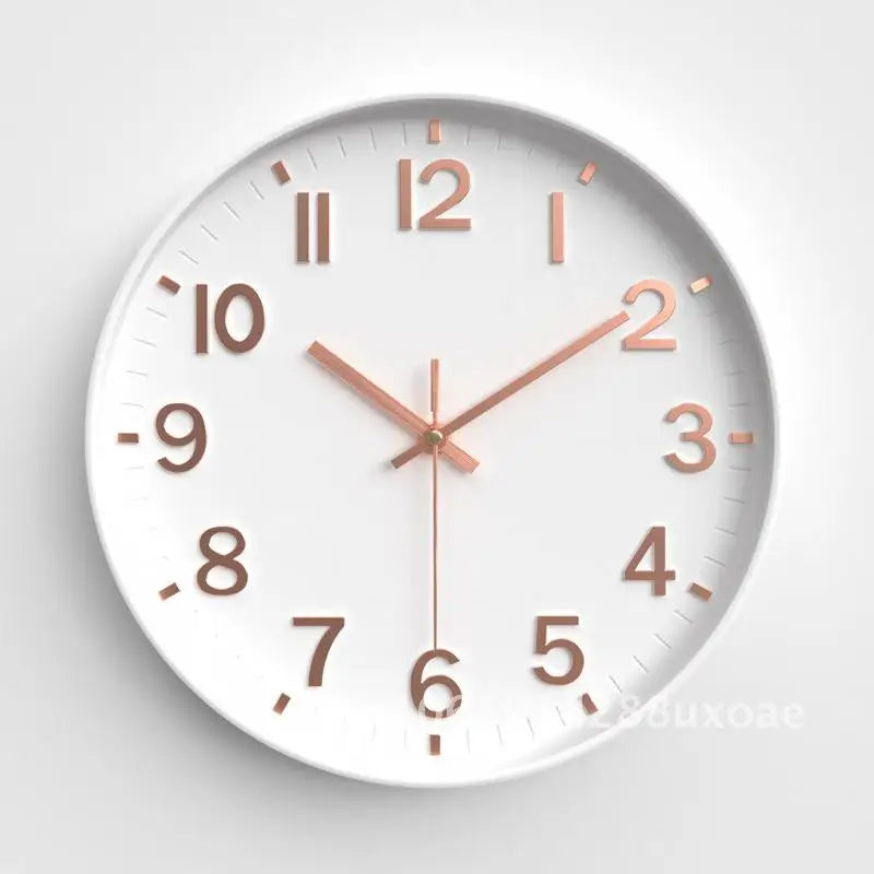 Living Room Clock, Modern Minimalist Home Clock, Bedroom Silent Wall Clock, Circular Quartz Clock 30cm