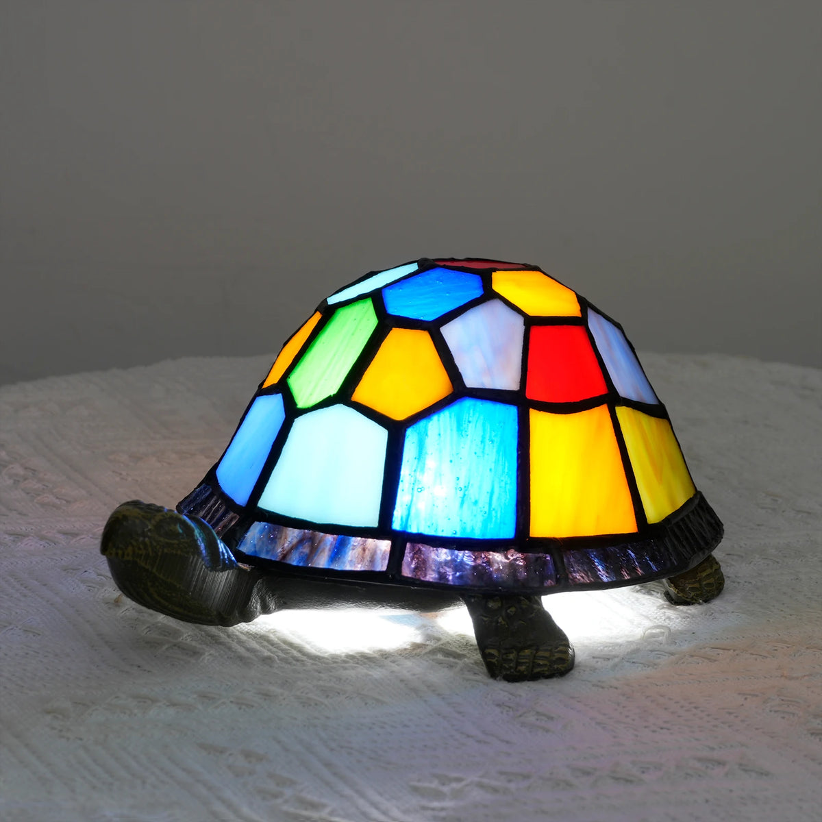 Turtle Night Light, Sea Turtle Gifts, Cute Stained Glass Animal Desk Lamps Kids' Bedroom Decor, Gift for Children, Birthdays