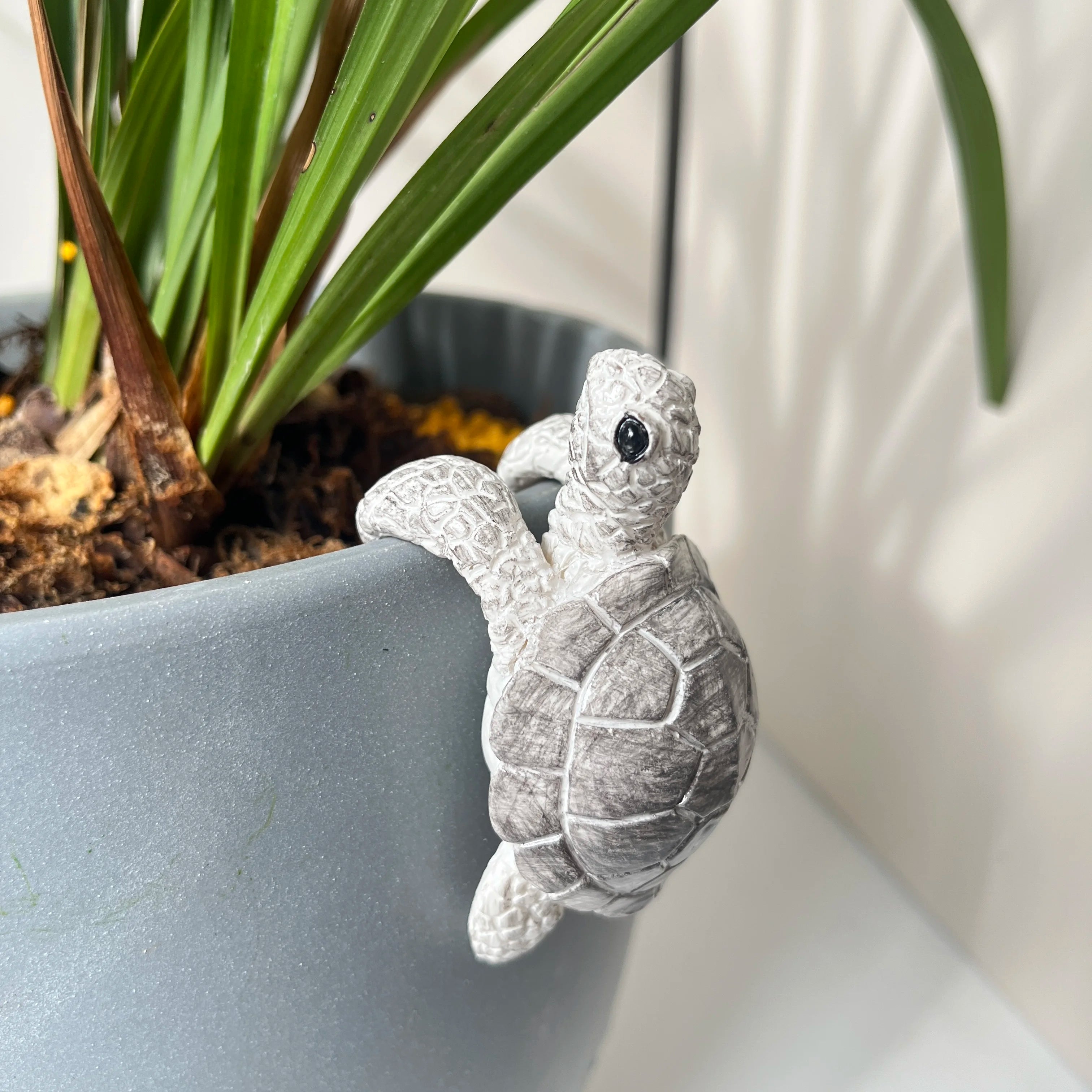 1Pc Small Turtle Resin Decoration, Coastal Home Theme, Christmas Gift for Mom, Turtle Statue Decorative Craft, Coastal Beach Decoration, Home Office Decor