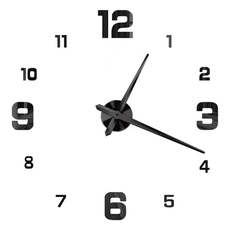 Large 3D Wall Clock Luminous Classic Wall Clocks DIY Digital Clock Wall Watches Stickers Silent Clock for Home Living Room Table
