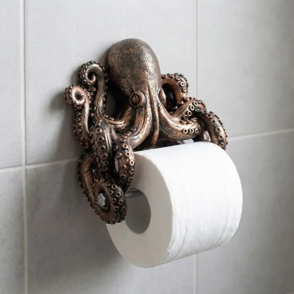 Resin Sea Turtle Toilet Paper Holder Coastal Style Cute Bathroom Tissue Holder Marine Animal Beach Themed