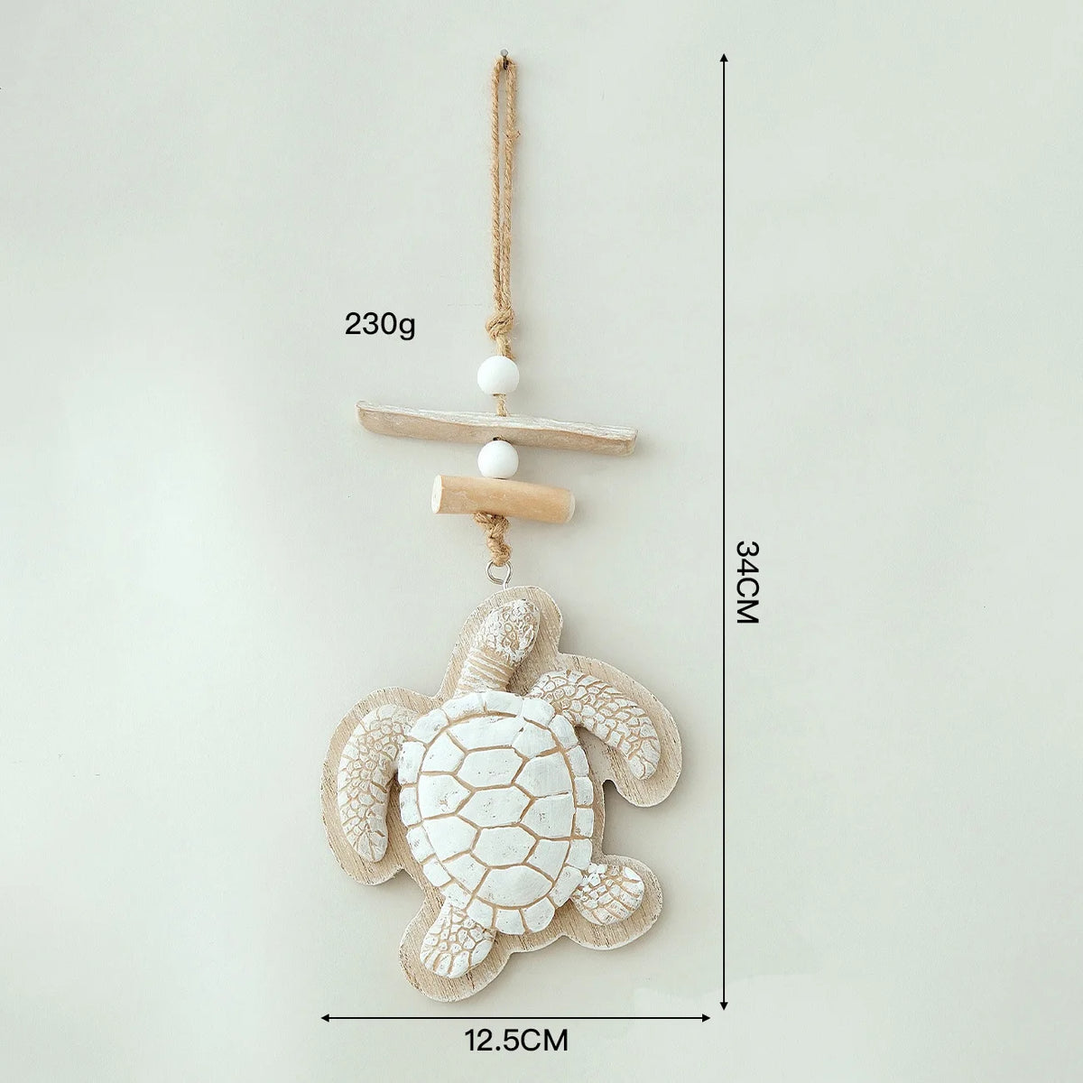 Sea Turtle Hanging Decor Coastal Wall Ornament Wooden Resin Turtle Pendant Beach Theme Home Decoration