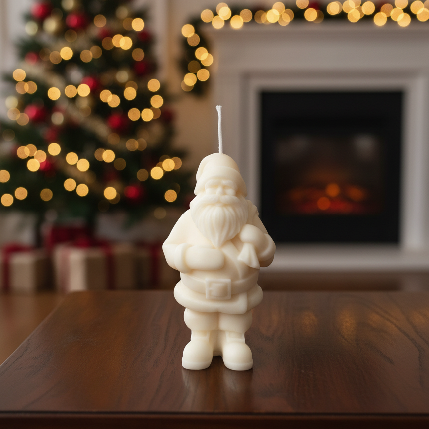 Santa Candles | Holiday Decor