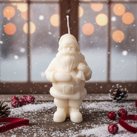 Santa Candles for Festive Decor and Holiday Spirit