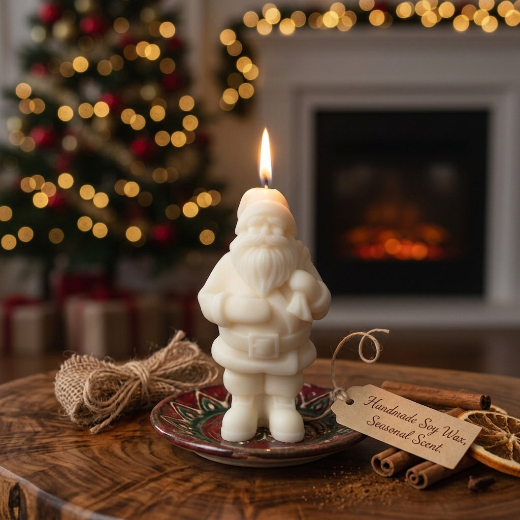 Santa Candles | Holiday Decor