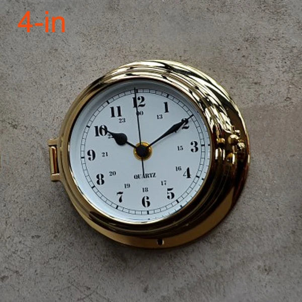 Nautical Brass Case Navigation Porthole Wall Clocks sailing items