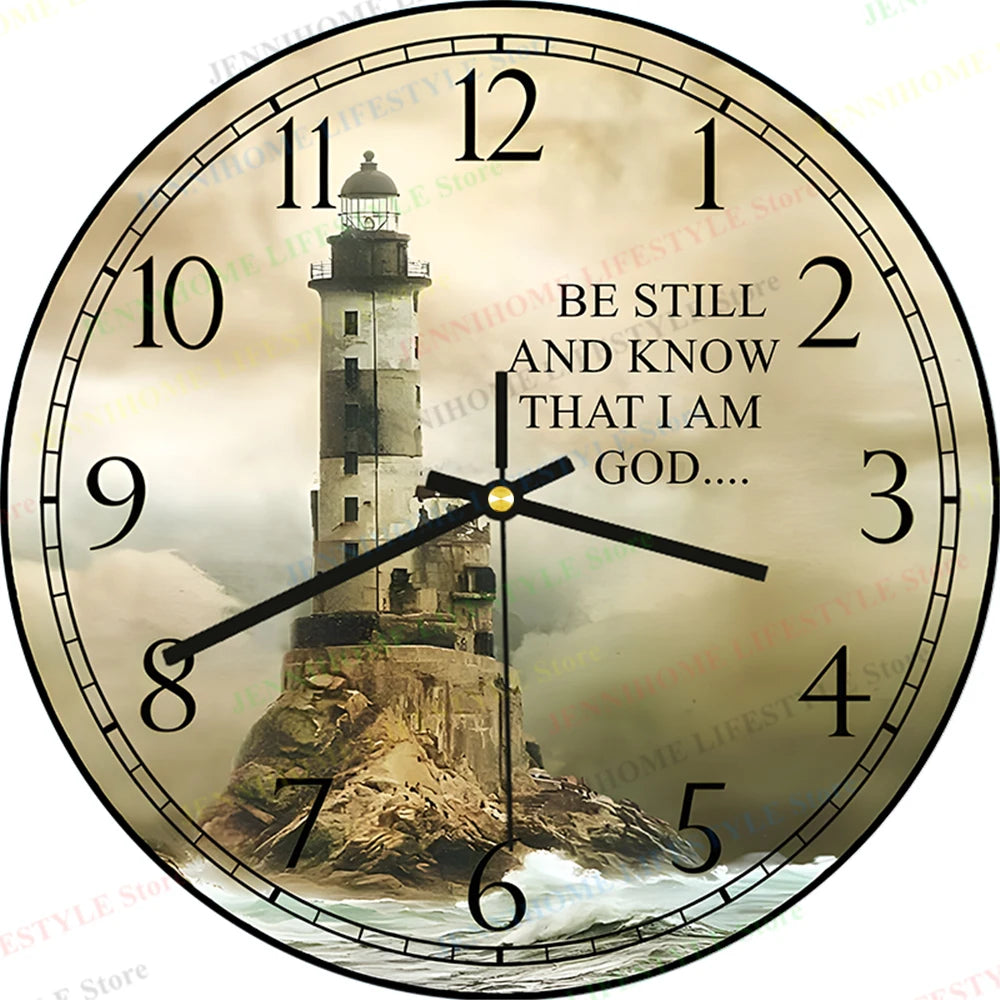 Beach Wall Clock Wall Art Clock Luxury Marble Watch Wall Mount Mechanic Clock Frameless Clock Wall Decor for Living Room Kitchen