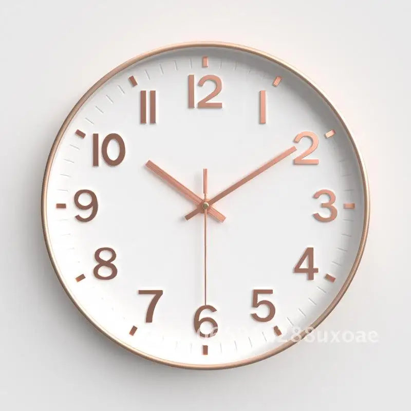 Living Room Clock, Modern Minimalist Home Clock, Bedroom Silent Wall Clock, Circular Quartz Clock 30cm