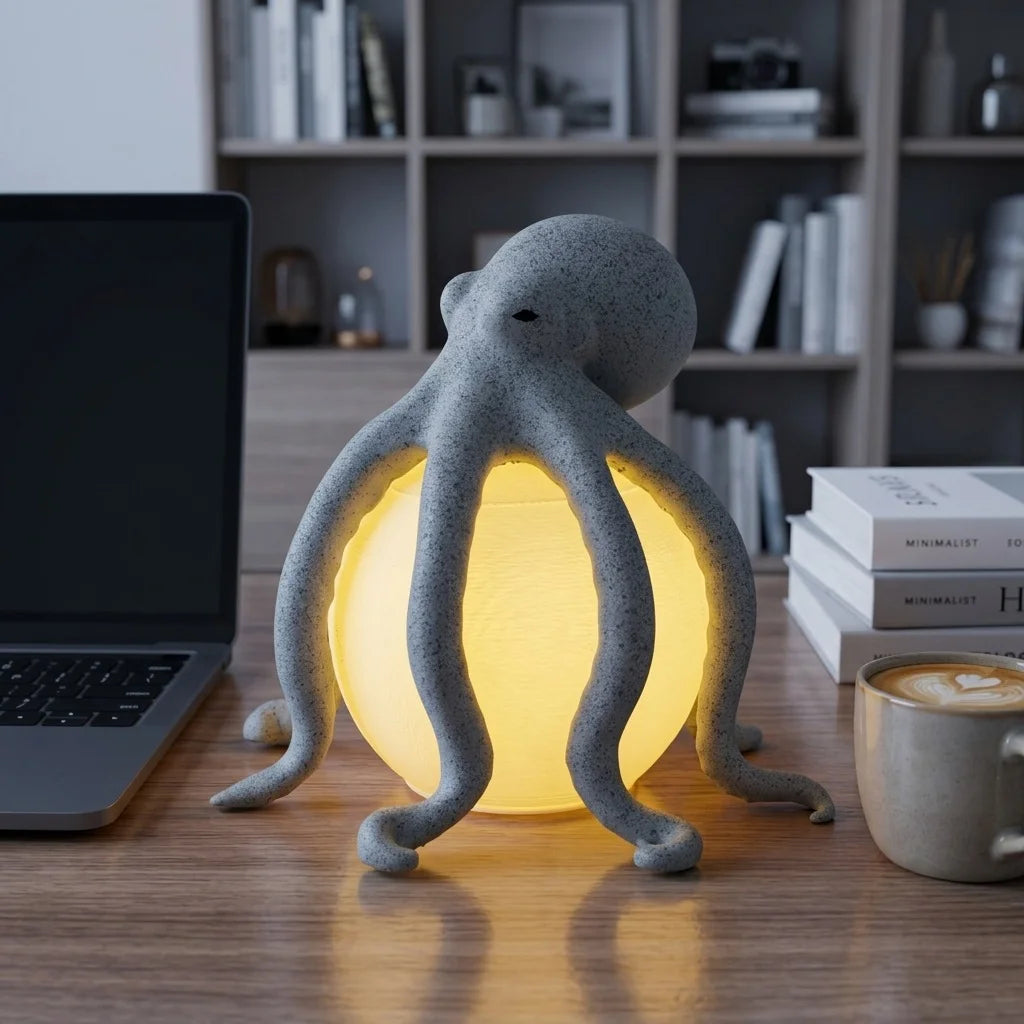 Octopus Ocean Table Lamp 3D Led Bedside Lamp Bedroom Decoration Lights Led Nightlights Sleeping LED Jellyfish Lamp