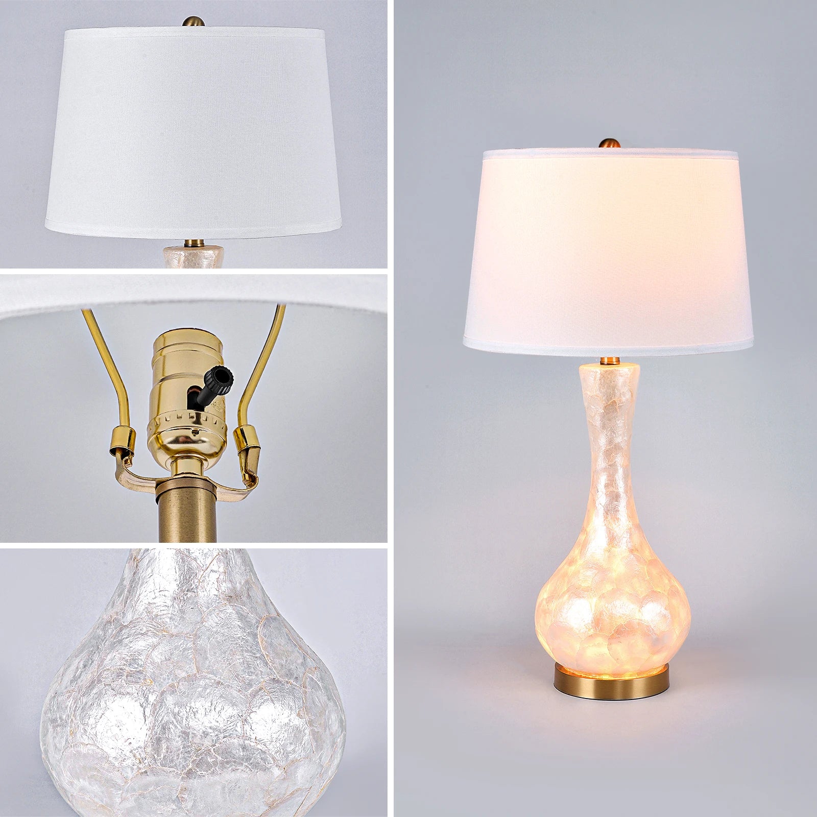 28/25 inch Desk Lamps Luxury Table Lamp Opal Glass Lampshade For Hotel Guest Room Living Room Study Bedroom Bedside Decorative Lighting Lamps Indoor Lighting Shiping from USA