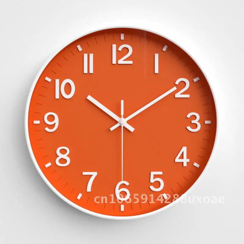 Living Room Clock, Modern Minimalist Home Clock, Bedroom Silent Wall Clock, Circular Quartz Clock 30cm