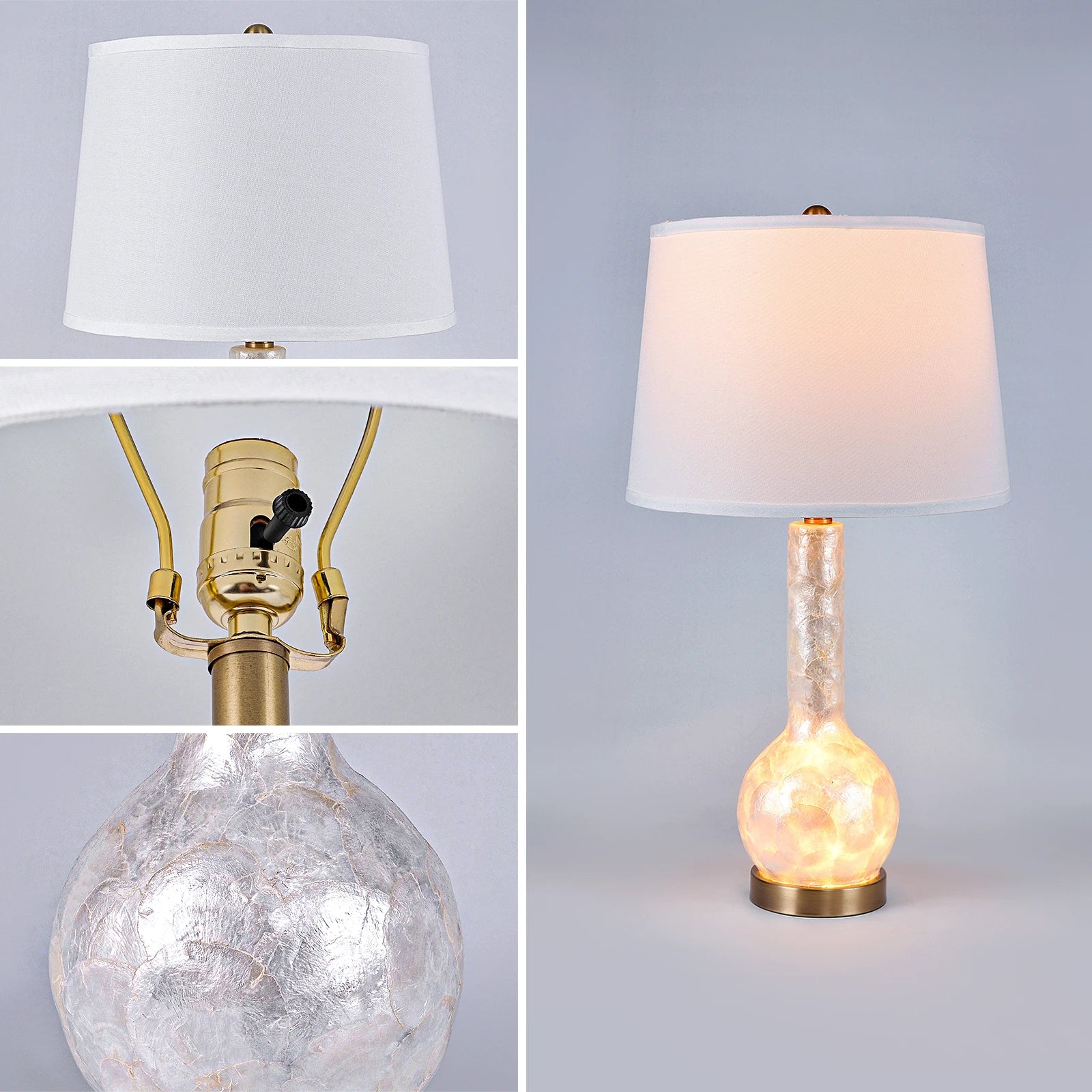 28/25 inch Desk Lamps Luxury Table Lamp Opal Glass Lampshade For Hotel Guest Room Living Room Study Bedroom Bedside Decorative Lighting Lamps Indoor Lighting Shiping from USA